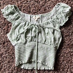 Mint green crop stop